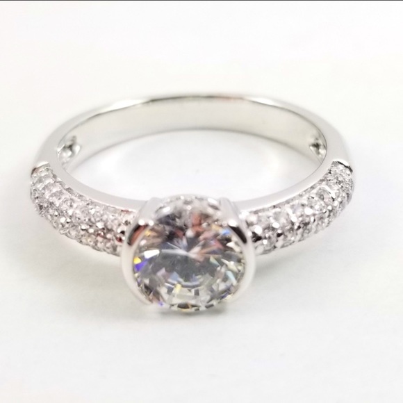 Epiphany semi bezel set engagement ring - Picture 1 of 10